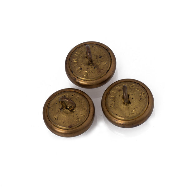 Vintage Art Deco Irish Guinness Button Set Backs