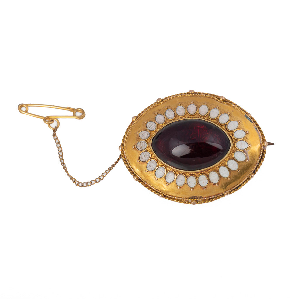 Garnet brooch store