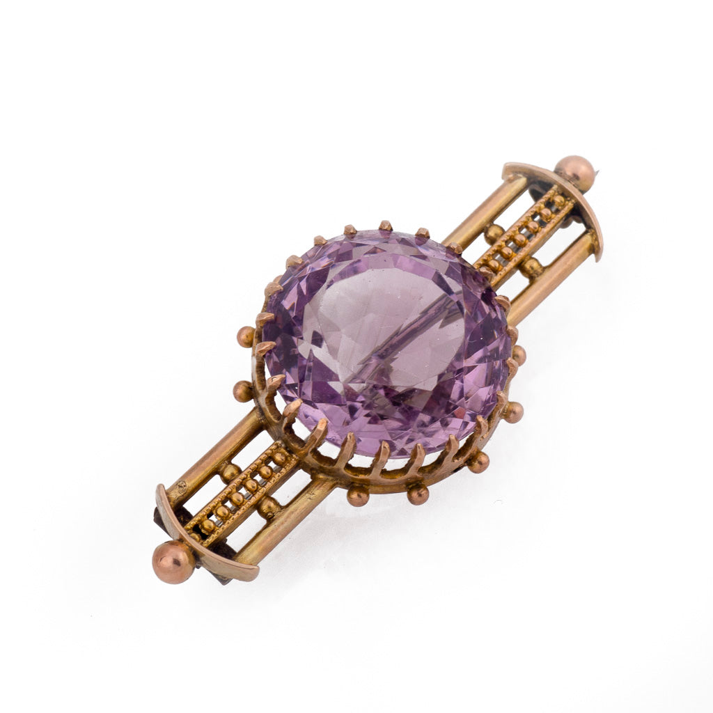 Victorian hot sale amethyst brooch