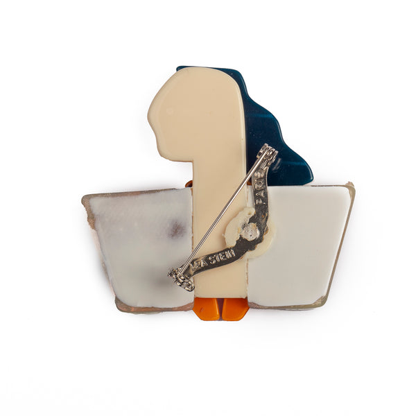 Lea Stein Carmen Joan Crawford Brooch - Signed