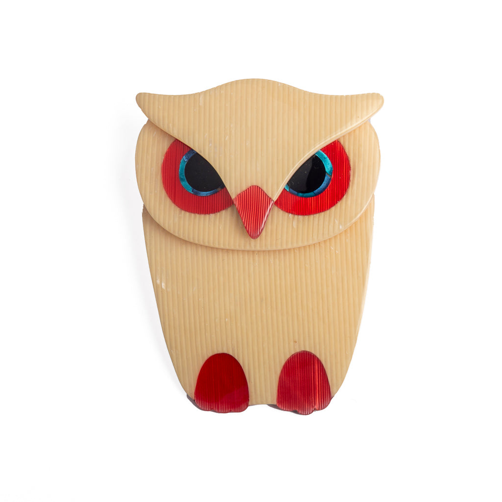 Lea stein owl brooch online