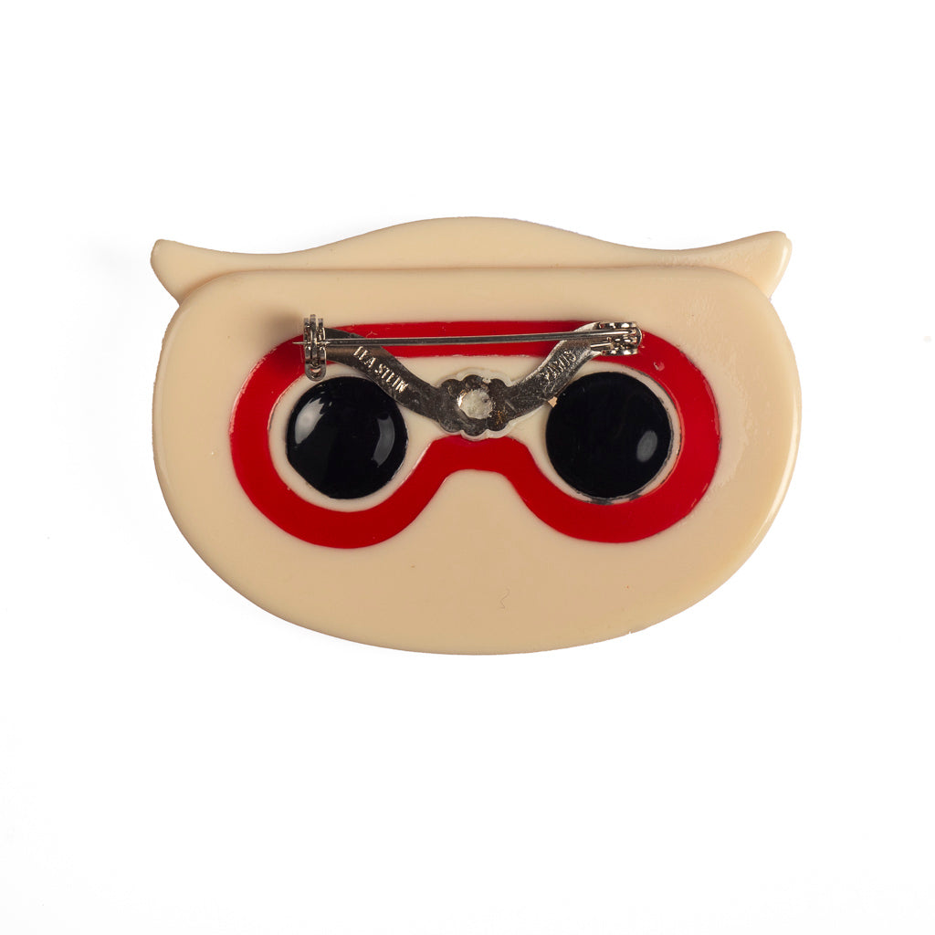 Lea stein cheap owl brooch