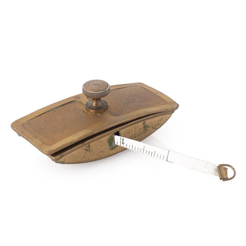Antique Art Deco Ink Blotter with Tape Measure Extended