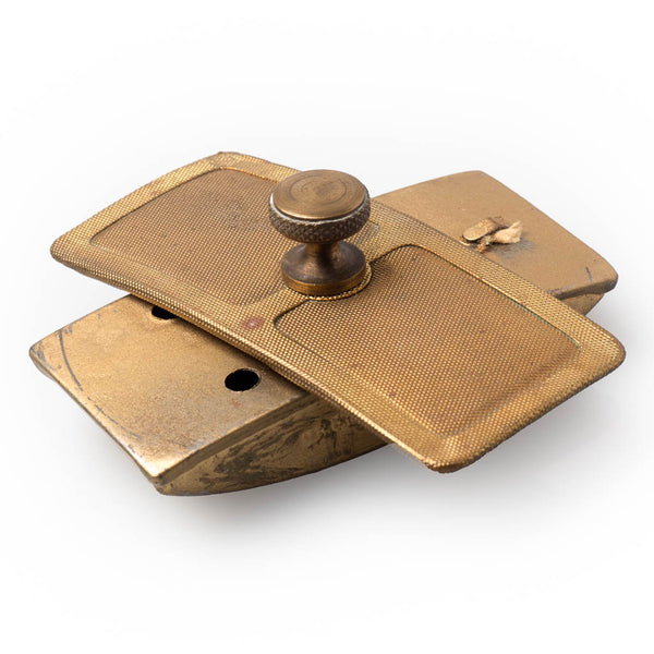 Antique Art Deco Ink Blotter with Tape Measure Side VIew