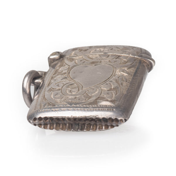 Antique Edwardian English Silver Vesta Case Striker