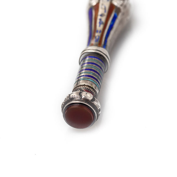 Rare Antique Egyptian Revival Mummy Seal Pendant Base