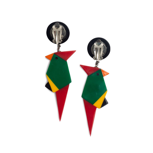 Buy Vintage Earrings Online - French Parrot Jewellery Clips