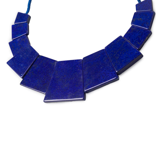 Contemporary Art-Deco Style Lapis Lazuli Necklace