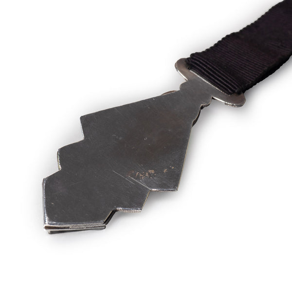 Silver 1930's Scandinavian Art Deco Pendant Rear