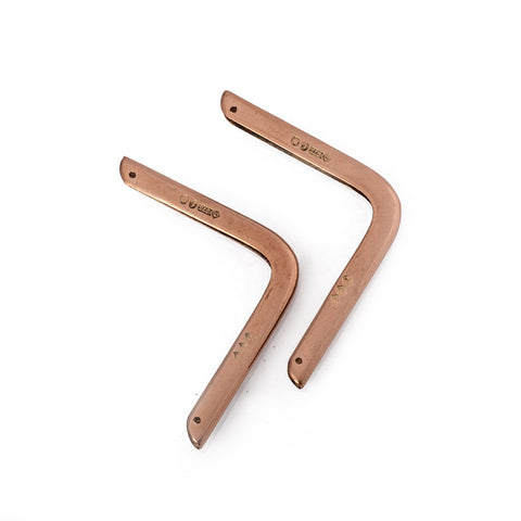 Antique English Rose Gold Book Corners