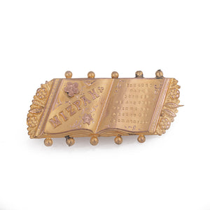 Antique Jewellery | Victorian Gold MIZPAH Brooch front