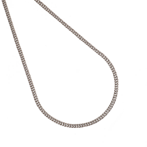 Antique Silver Muff Chain - Long Chain